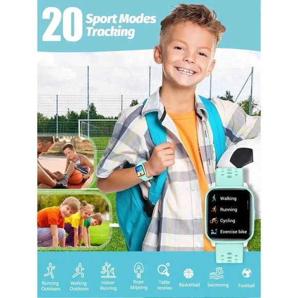 Butele Kids Smart Watch Smart Watch for  Kids Game Smart Watch Gifts- Green - Picture 4 of 16